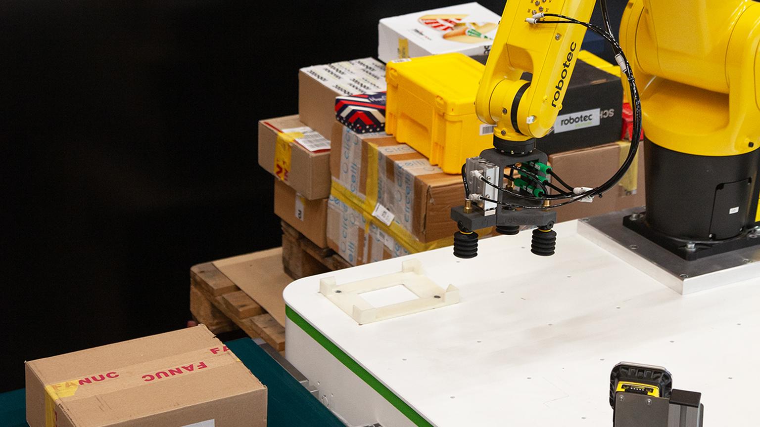 Bild von Tempo und Kontrolle für den Wareneingang: automatisches Depalettieren mit 3D-Vision und KI