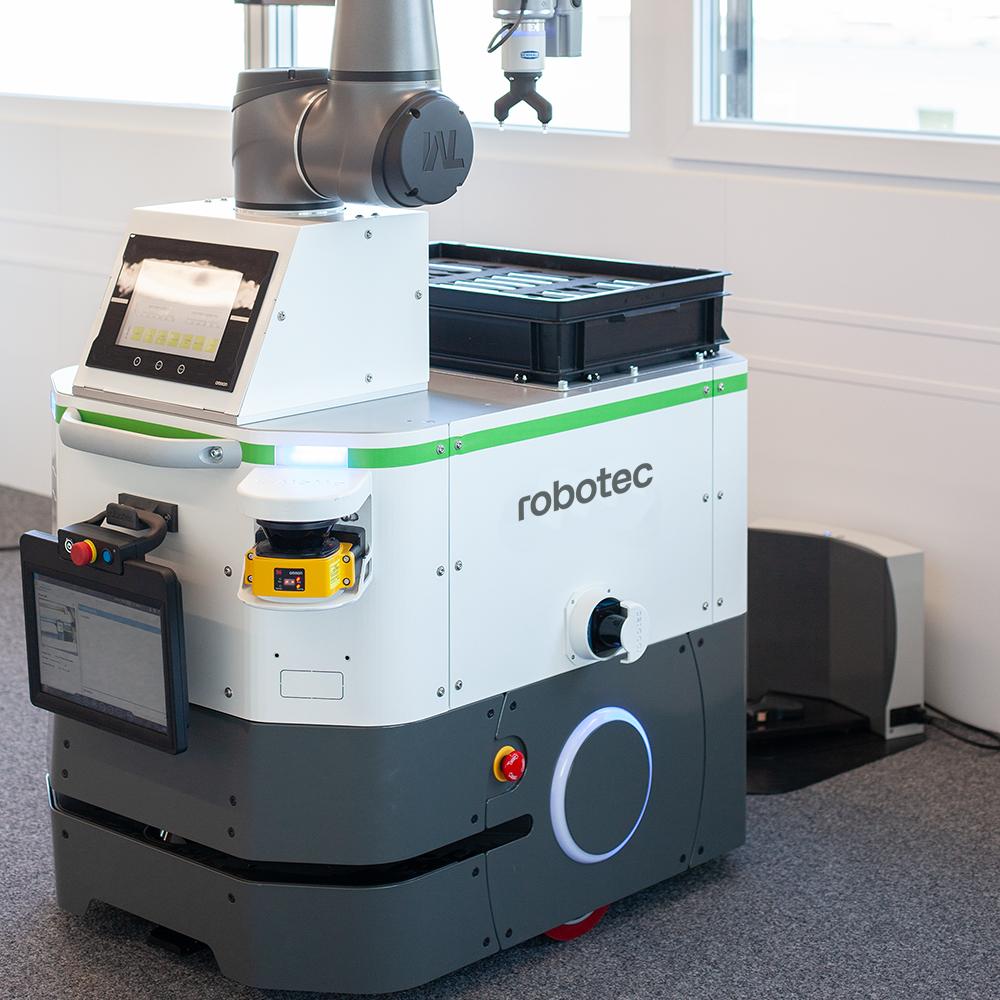 Mobile Cobot R-Moma for Laboratory Automation and Manufacturing