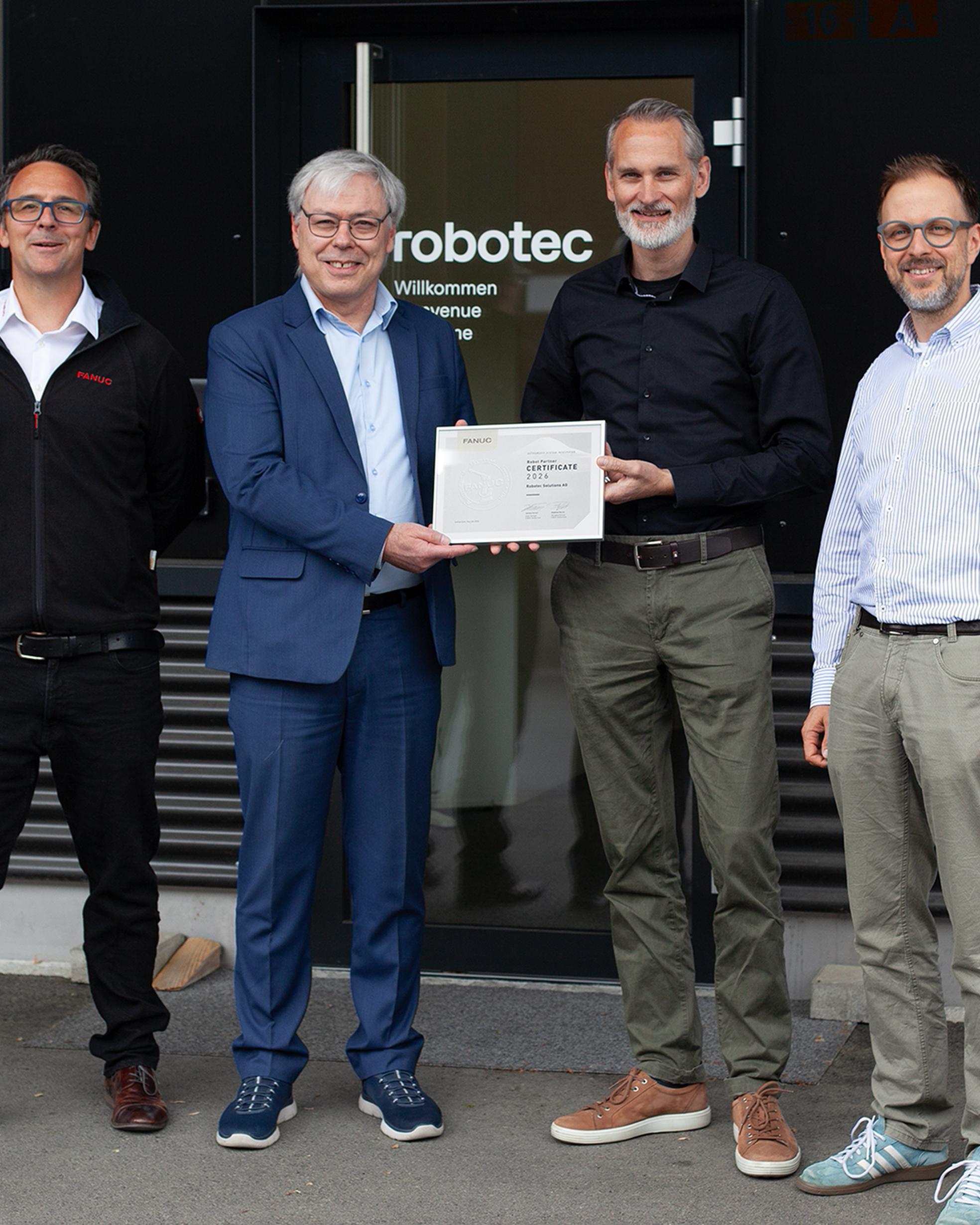 Bild von Robotec als erster «FANUC System Integrator» ausgezeichnet
